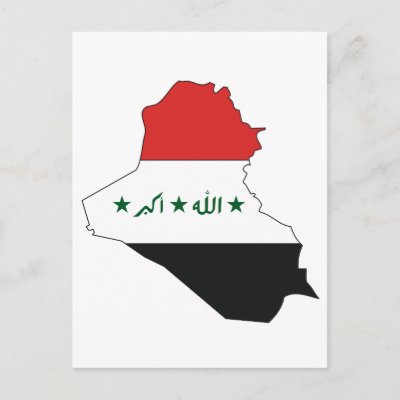 Flag map iraq