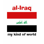 Iraq Flag Map Text Ladies Baby Doll