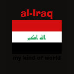 Iraq Flag Map Text Ladies Baby Doll