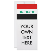 Iraq Flag rack cards by flagshirts Iraq Flag rack cards