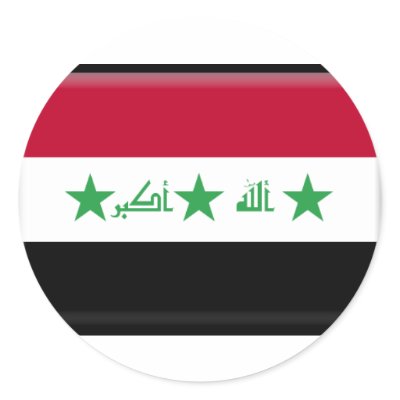 Iraq Flag Sticker by jacinto888