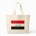 Iraq Flag Tote Bag by FlagTshirts Iraq Flag Tote Bag