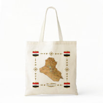 Iraq Map + Flags Bag