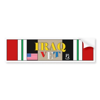IRAQ VET BUMPER STICKERS by silindas