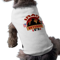 Iraq Vet Flags Doggie T-shirt