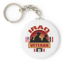 Iraq Vet Flags Keychain