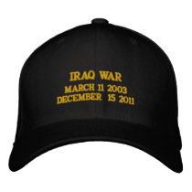 Iraq War Embroidered Hats