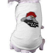 Iraq War Military Veteran Dog T Shirt