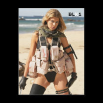 Iraq War Postcard - Swimsuit Model VJ7T5810 by onepieceswimsuit Iraq War Postcard - Swimsuit Model VJ7T5810