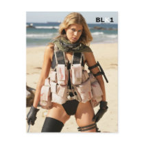 Iraq War Postcard - Swimsuit Model VJ7T5810 by onepieceswimsuit Iraq War Postcard - Swimsuit Model VJ7T5810