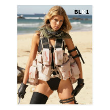 Iraq War Postcard - Swimsuit Model VJ7T5810
