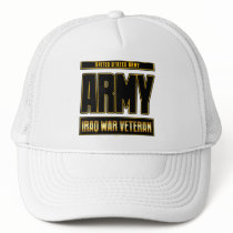 IRAQ WAR VETERAN - ARMY TRUCKER HATS