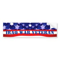 Iraq War Veteran Bumpersticker bumper stickers