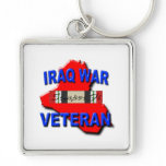 Iraq War Veteran Service Ribbon Keychains