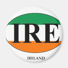 IRE Ireland Fridge Magnets