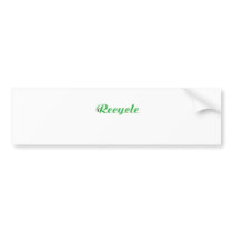 iRecycle bumper stickers