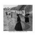 Fairhead village 1902, County Galway, vintage Ireland print