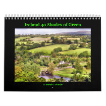 Ireland 40 Shades of Green Calendar calendars