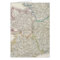 Ireland Atlas map Greeting Cards