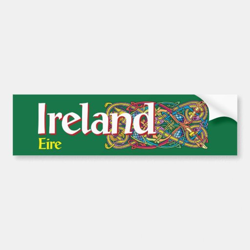 Ireland Bumper Sticker Zazzle