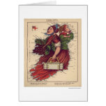Ireland Caricature Map 1868 Card