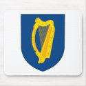 Ireland Coat of Arms Mousepad by FlagTshirts Ireland Coat of Arms Mousepad