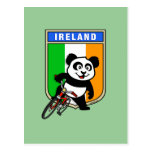 Ireland Cycling Panda Postcard