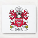 Ireland Family Crest mousepads by coatsofarms Ireland Family Crest mousepads