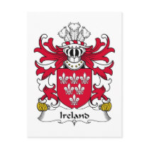 Ireland Family Crest postcards