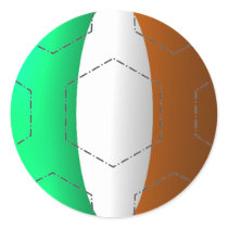 Ireland flag 3d football soccer sticker