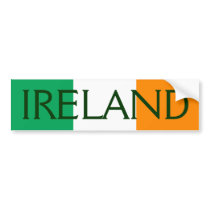 ireland flag bumper sticker