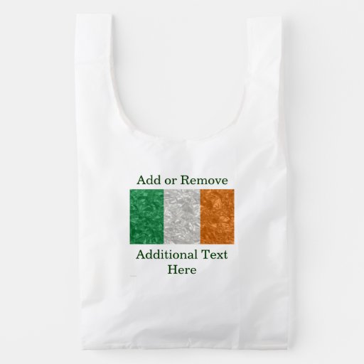 Ireland Flag - Crinkled Reusable Bag