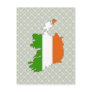 Ireland Flag Map full size Post Card