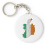 Ireland Flag Map Key Chains