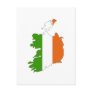 Ireland flag map post cards