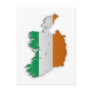 Ireland Flag Map Postcard
