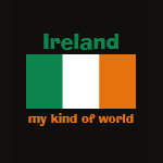 Ireland Flag Map Text Ladies Baby Doll
