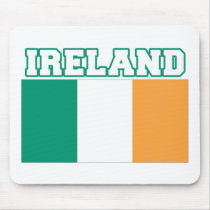 Ireland Flag mousepads by worldflagtshirts Ireland Flag mousepads