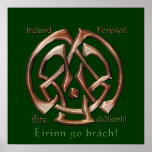 IRELAND FOREVER Celtic Knot Wall print