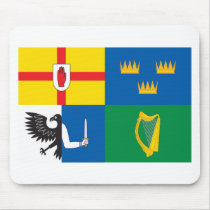 Ireland (Four Provinces Flag) mousepads by FlagTshirts Ireland (Four Provinces Flag) mousepads