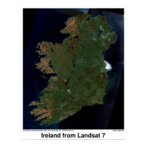 Ireland from Landsat 7 posters by sfegan Ireland from Landsat 7 posters