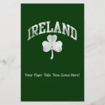 Ireland, Grunge Varsity Style Flyers