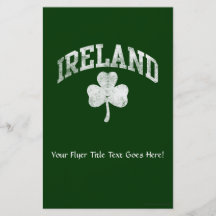 Ireland, Grunge Varsity Style Flyers