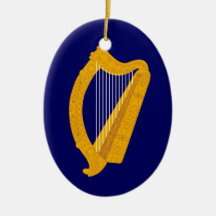 Ireland Harp and Anthem Ornament