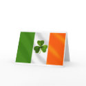 Ireland Irish Clover Eire flag Gear cards by Funkart Ireland Irish Clover Eire flag Gear cards