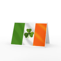 Ireland Irish Clover Eire flag Gear cards