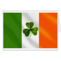 Ireland Irish Clover Eire flag Gear cards