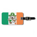 Ireland, Irish Leprechaun Teddy Bear, Flag Tags For Luggage