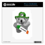 Ireland, Irish Leprechaun Teddy Bear, Part B&W Decal For iPhone 2G