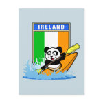 This cute panda bear is kayaking in front of an Irish flag! How cute is that? makes a perfect gift for active outdoor people or kayaking fanatics from Ireland. Great for everyone who loves cute pandas and kayaking.